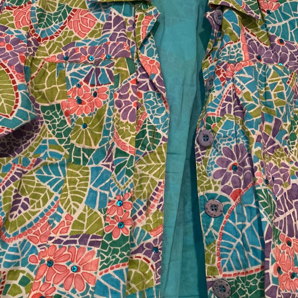 So Many Pastel Summer Colors Lightweight Jacket Pm - Picture 3 of 4